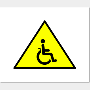 Wheelchair symbol Posters and Art